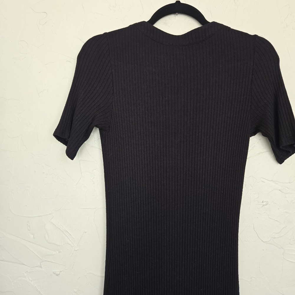 Reformation Ribbed Button Front Neada Knit Dress, S - Picture 7 of 11